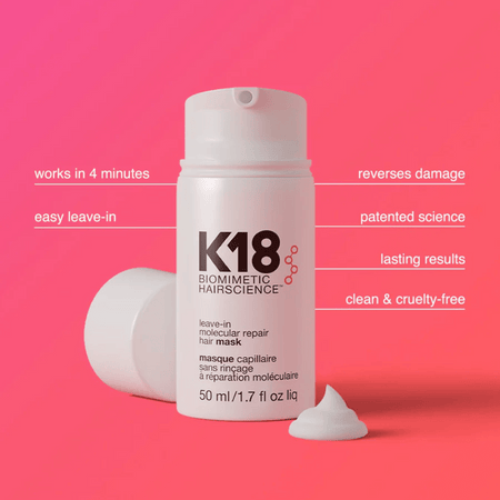 K18 Leave-in Molecular Repair Hair Mask 50ml- Lillys Pharmacy and Health Store