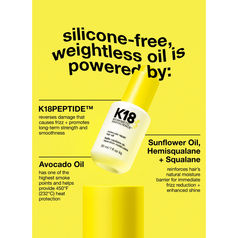 K18 Molecular Repair Hair Oil 30ml- Lillys Pharmacy and Health Store