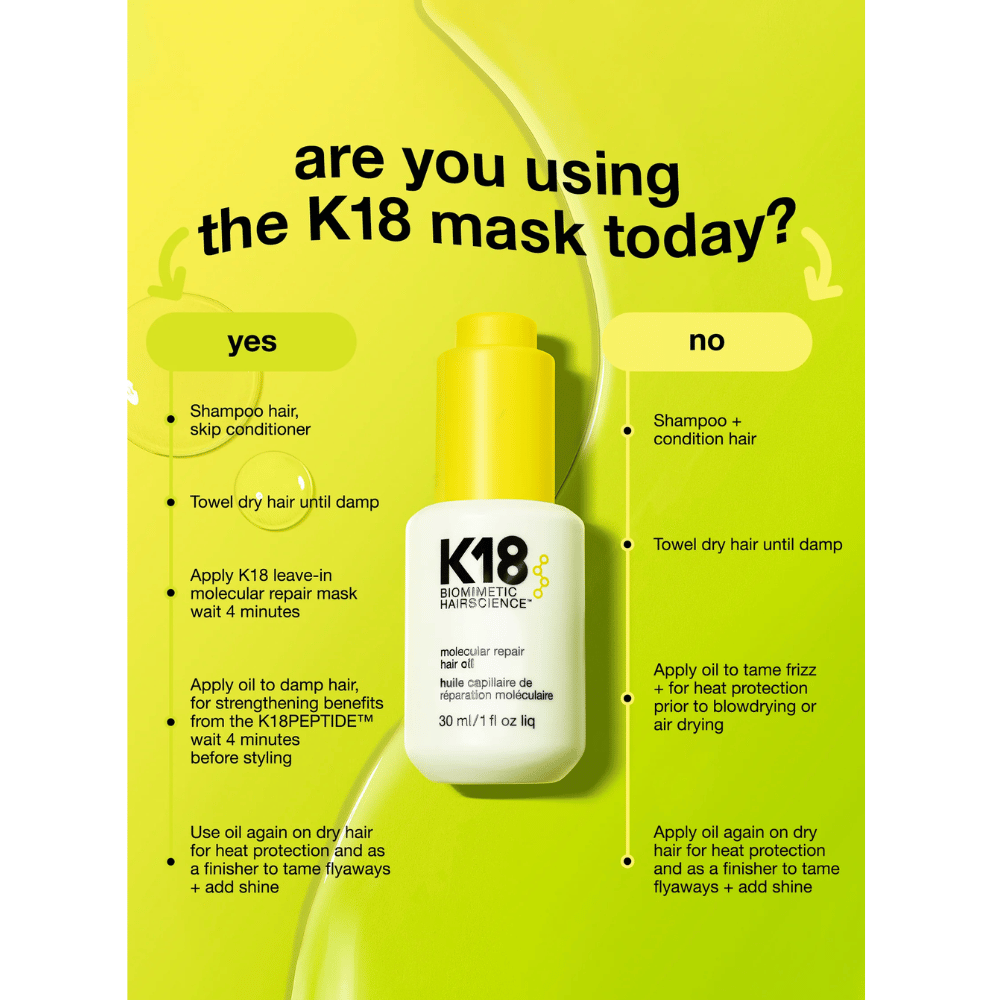 K18 Molecular Repair Hair Oil 30ml- Lillys Pharmacy and Health Store
