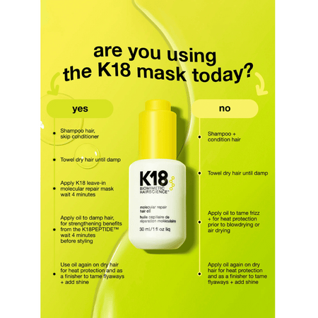 K18 Molecular Repair Hair Oil 30ml- Lillys Pharmacy and Health Store