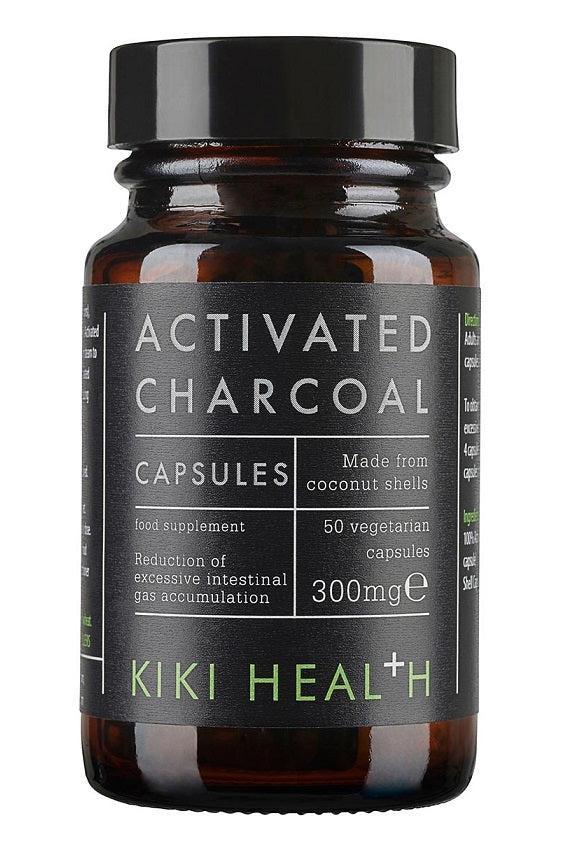 KIKI Health Activated Charcoal, 300mg 50 vcaps- Lillys Pharmacy and Health Store