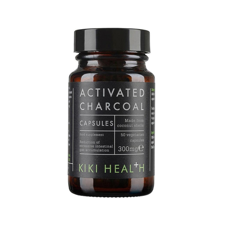 KIKI Health Activated Charcoal, 300mg 50 vcaps- Lillys Pharmacy and Health Store