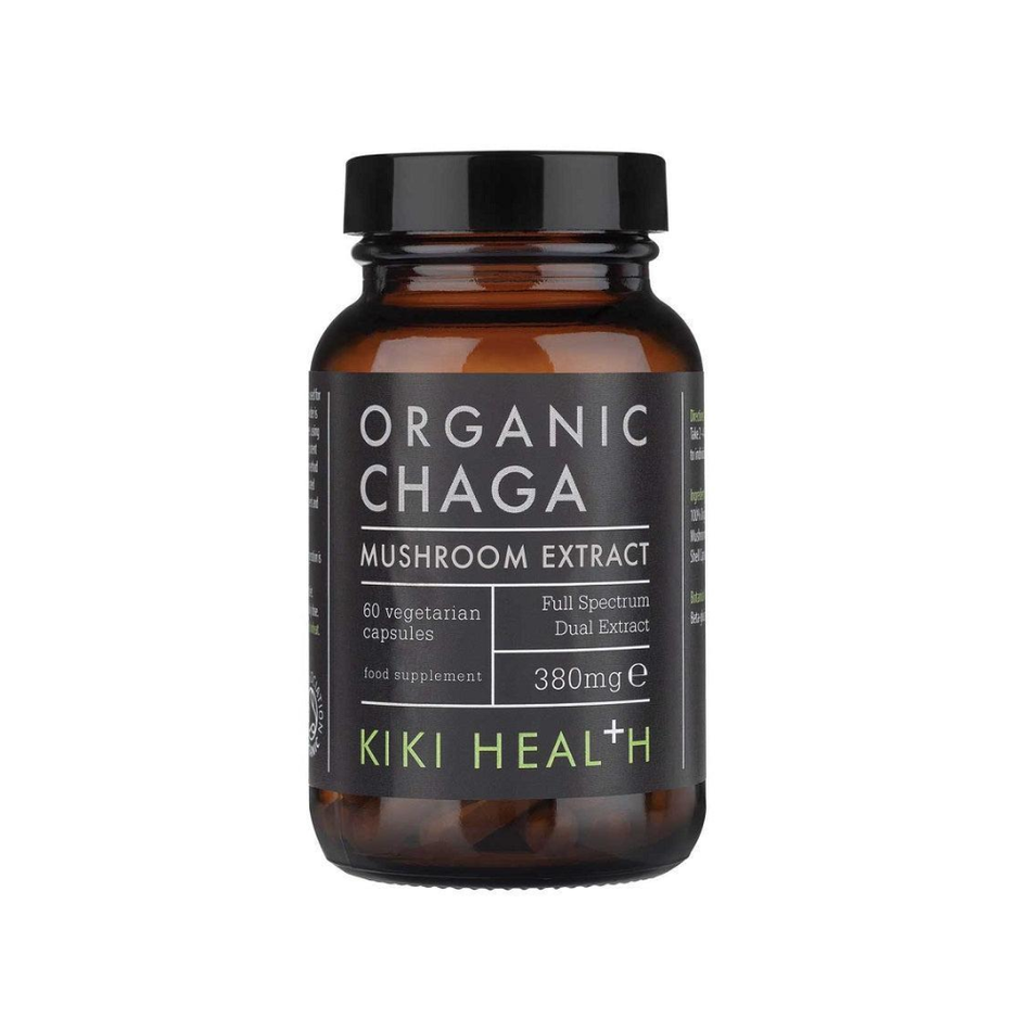 KIKI Health Chaga Extract, 380mg 60 vcaps- Lillys Pharmacy and Health Store
