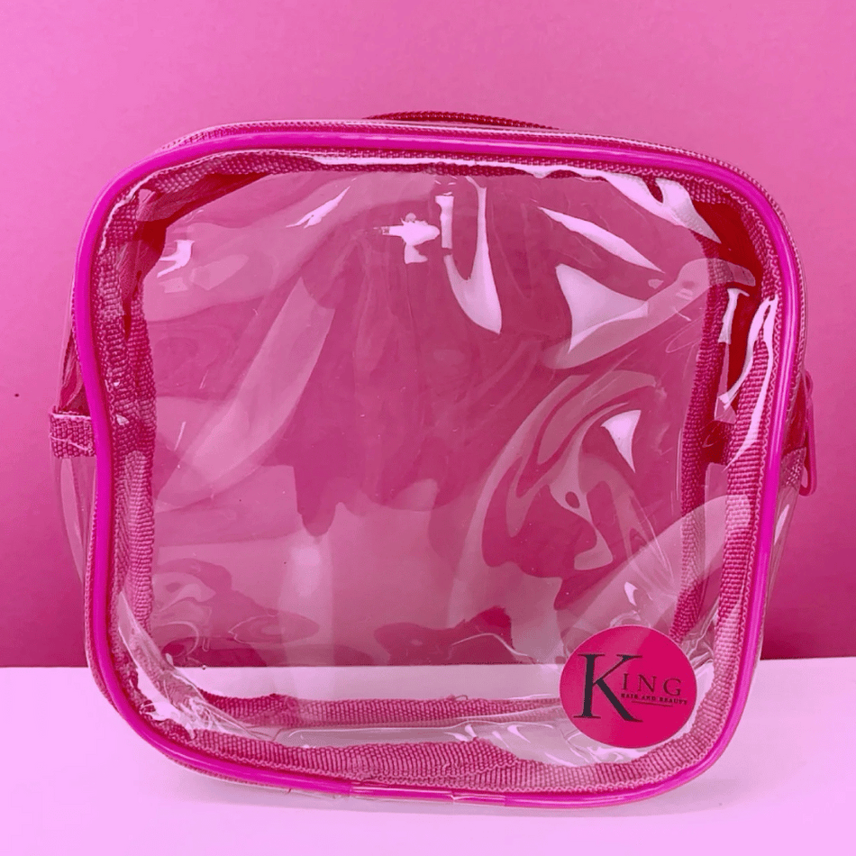 King Hair & Beauty King Cosmetic Bag (Clear)- Lillys Pharmacy and Health Store