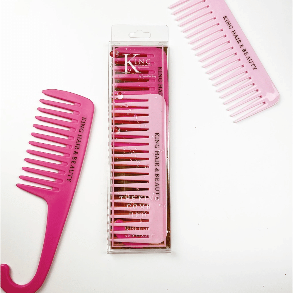 King Hair & Beauty King Curl Comb Duo- Lillys Pharmacy and Health Store