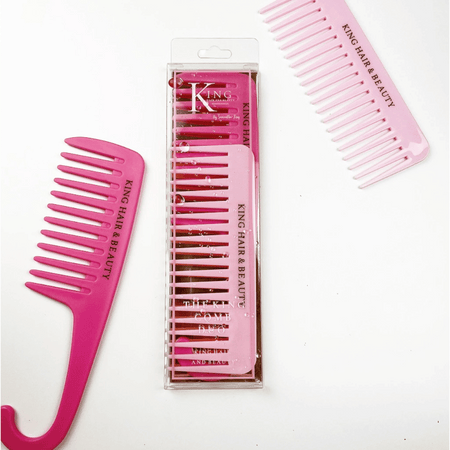 King Hair & Beauty King Curl Comb Duo- Lillys Pharmacy and Health Store