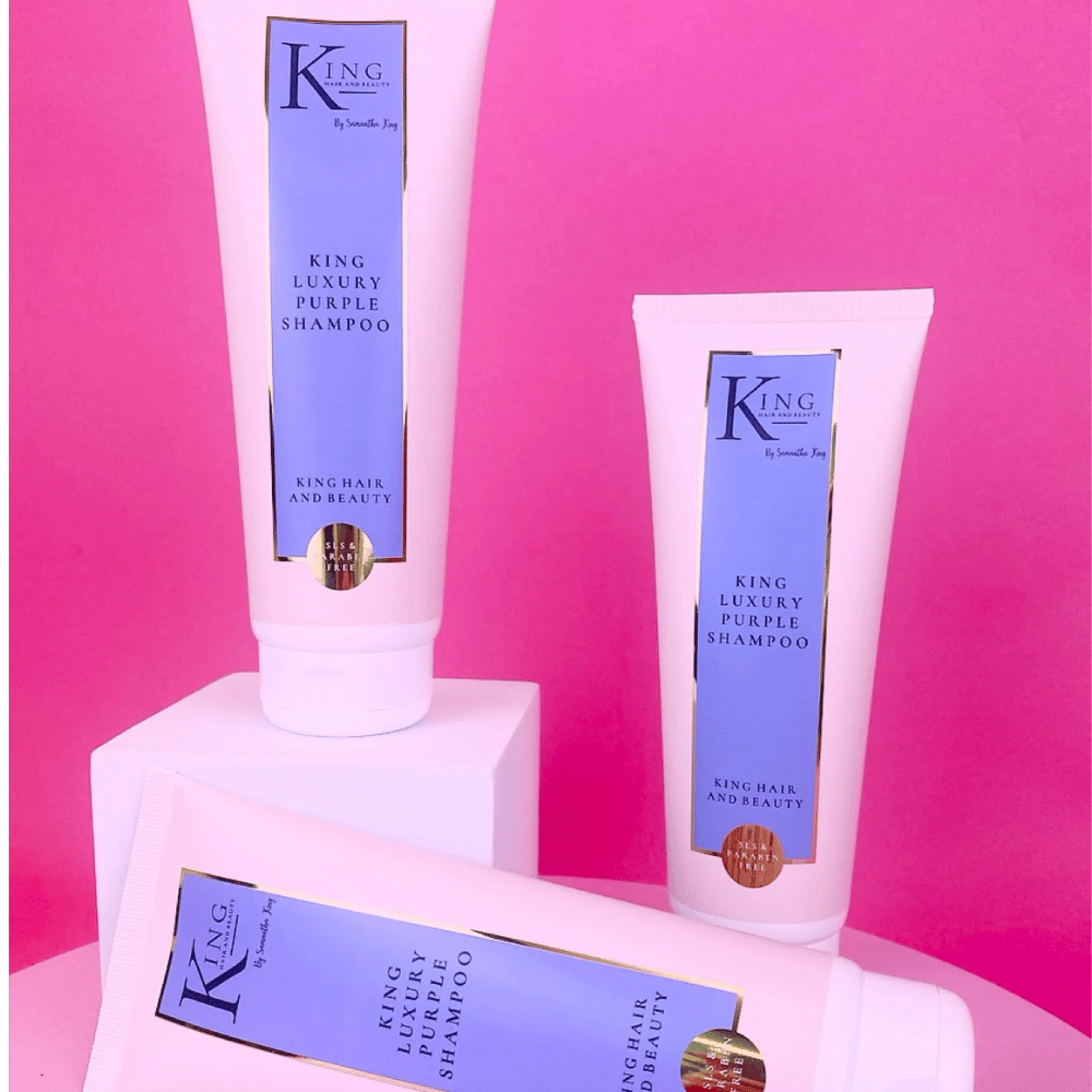 King Hair & Beauty King Luxury Purple Shampoo- Lillys Pharmacy and Health Store