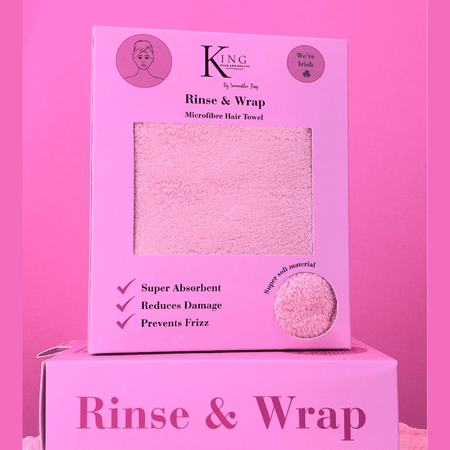 King Hair & Beauty Rinse & Wrap Microfibre Hair Towel- Lillys Pharmacy and Health Store