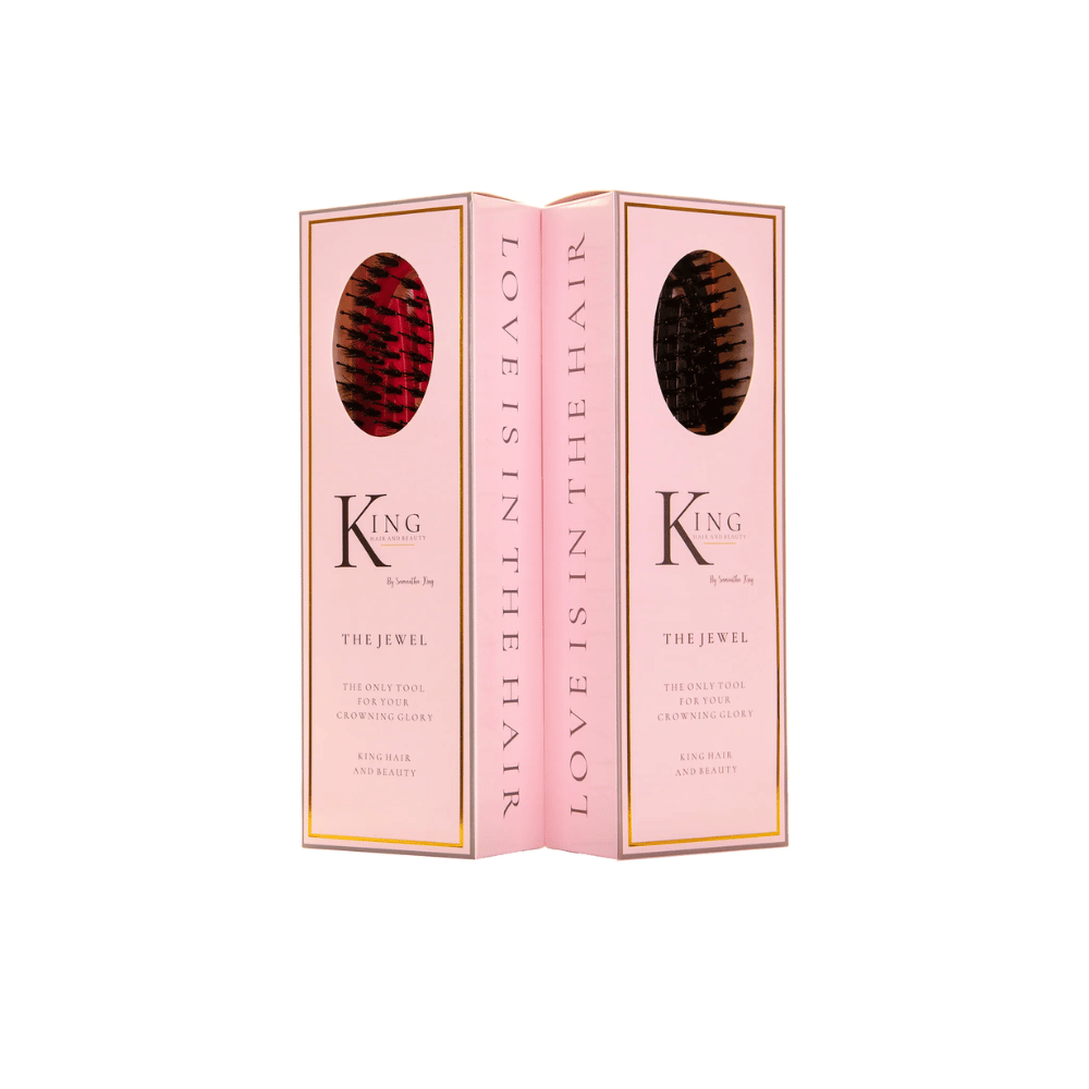 King Hair & Beauty The Jewel Hairbrush- Pink- Lillys Pharmacy and Health Store