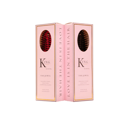 King Hair & Beauty The Jewel Hairbrush- Pink- Lillys Pharmacy and Health Store