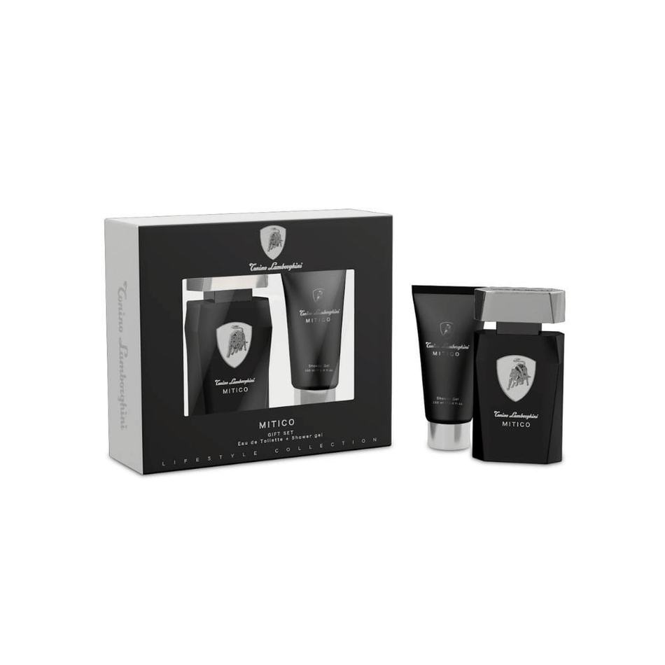 Lamborghini Mitico 75ml 2 Piece Gift Set - 75ml Eau de Toilette Spray, 100ml Aftershave Balm