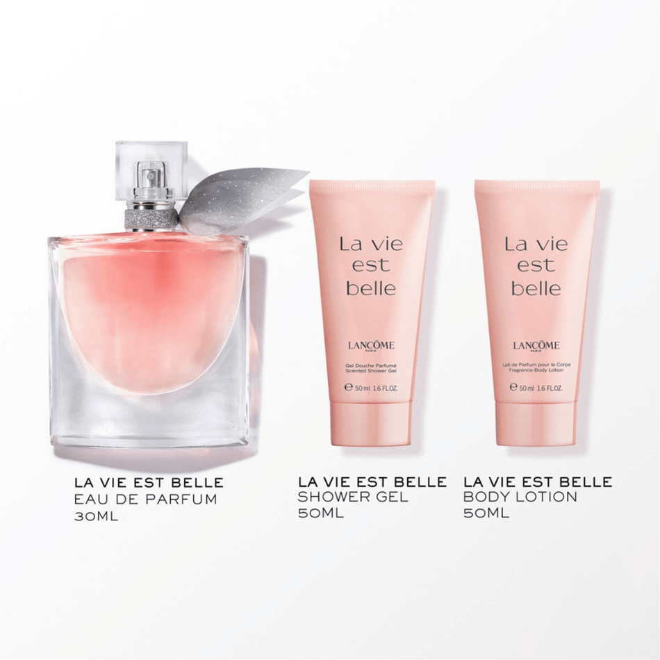 Lancome La Vie Est Belle 30ml 3pc Gift Set30ml Edp Spr, 50ml Body Lotion, 50ml Shower Gel- Lillys Pharmacy and Health Store