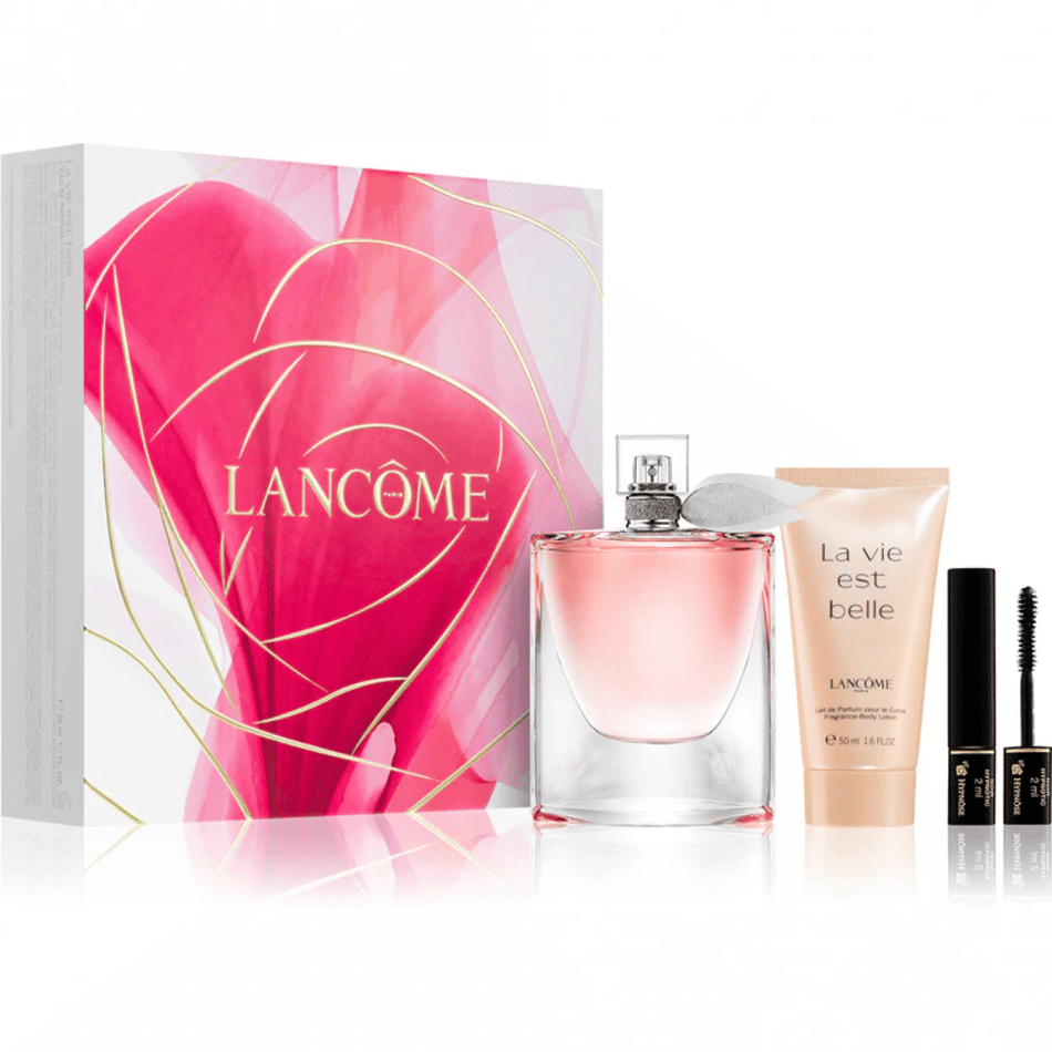 Lancome La Vie Est Belle 50ml 3pc Gift Set50ml Edp Spr, 50ml Body Lotion, 2ml Mascara- Lillys Pharmacy and Health Store