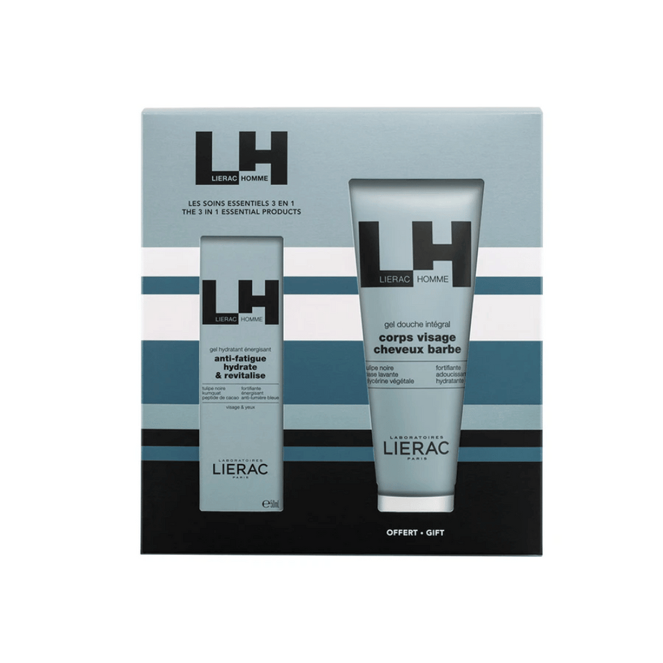 Lierac Homme 3 in 1 Essentials Energizing Gel 50ml + Integral Gel 200ml- Lillys Pharmacy and Health Store