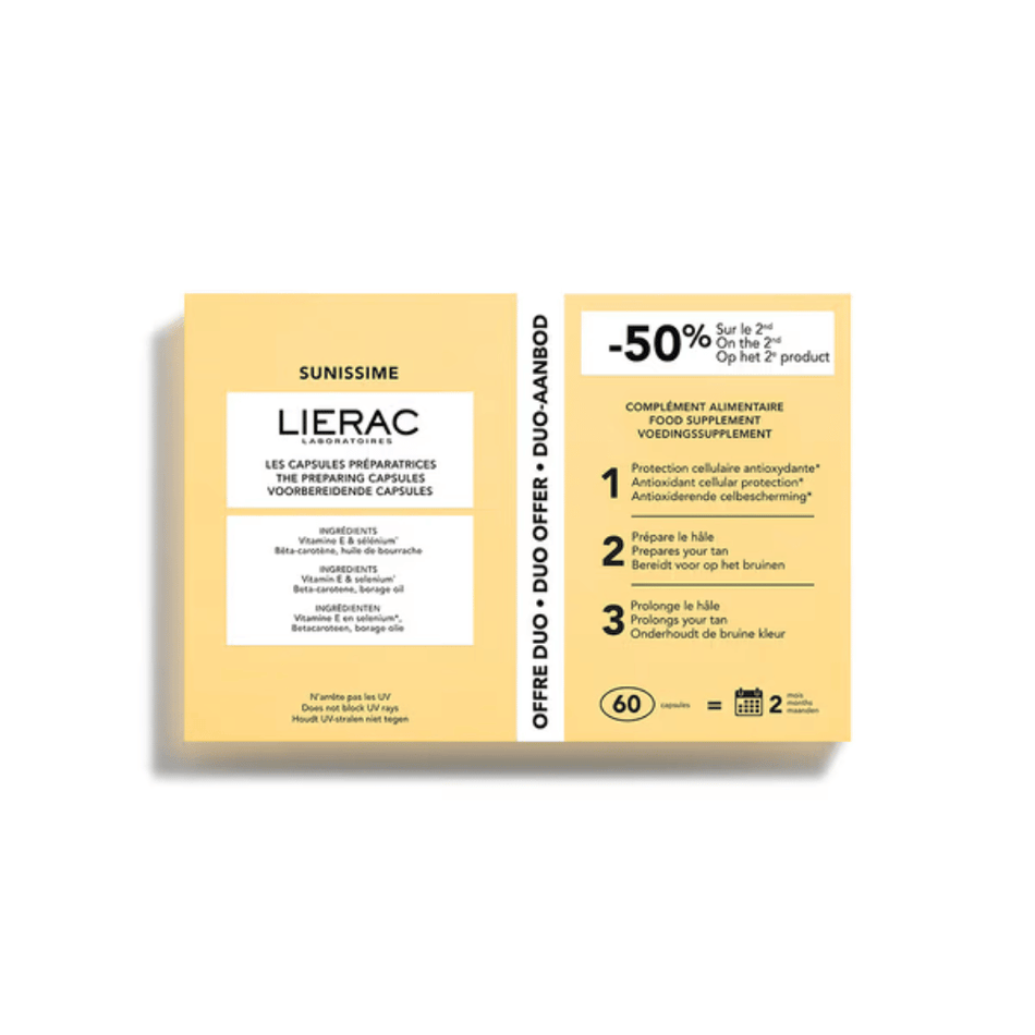 Lierac SUNISSIME Duo The Preparing Capsules 60caps- Lillys Pharmacy and Health Store