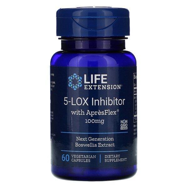 Life Extension 5LOX Inhibitor with ApresFlex, 100mg 60 vcaps- Lillys Pharmacy and Health Store