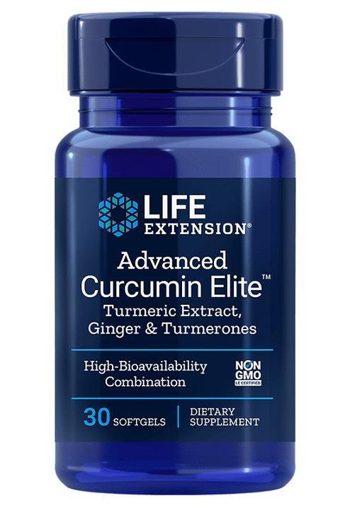 Life Extension Advanced Curcumin Elite Turmeric Extract, Ginger & Turmerones 30 softgels- Lillys Pharmacy and Health Store