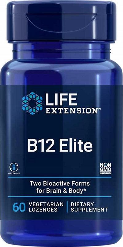 Life Extension B12 Elite 60 vegetarian lozenges- Lillys Pharmacy and Health Store