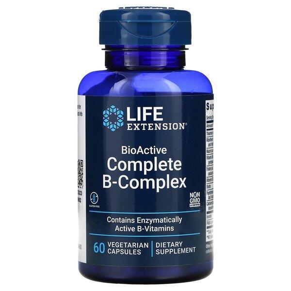 Life Extension BioActive Complete BComplex 60 vcaps- Lillys Pharmacy and Health Store
