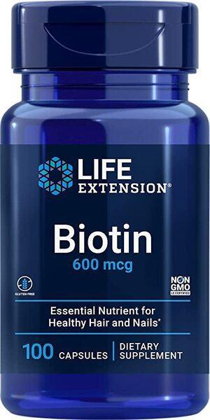 Life Extension Biotin, 600mcg 100 caps- Lillys Pharmacy and Health Store