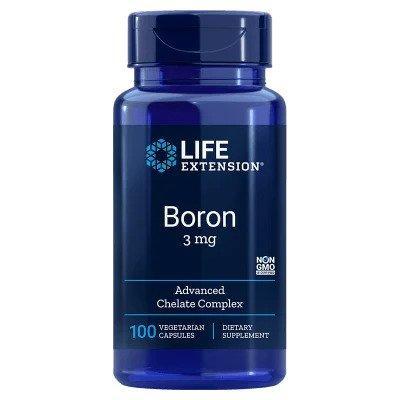 Life Extension Boron, 3mg 100 vcaps- Lillys Pharmacy and Health Store