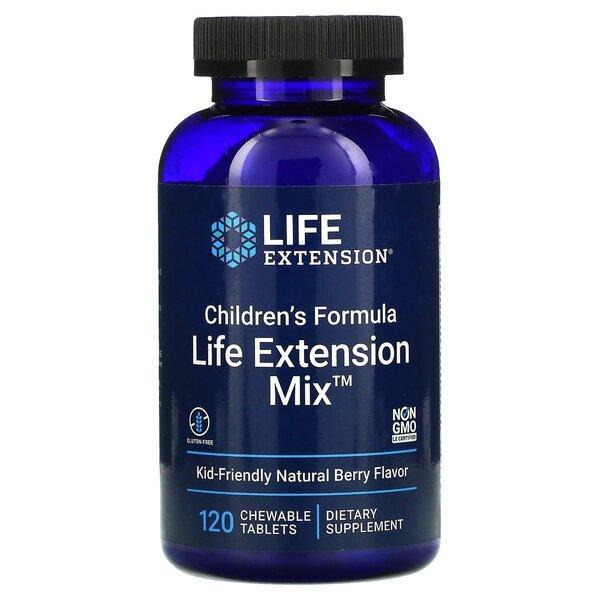Life Extension Children's Formula Life Extension Mix, Natural Berry 120 chewable tabs- Lillys Pharmacy and Health Store