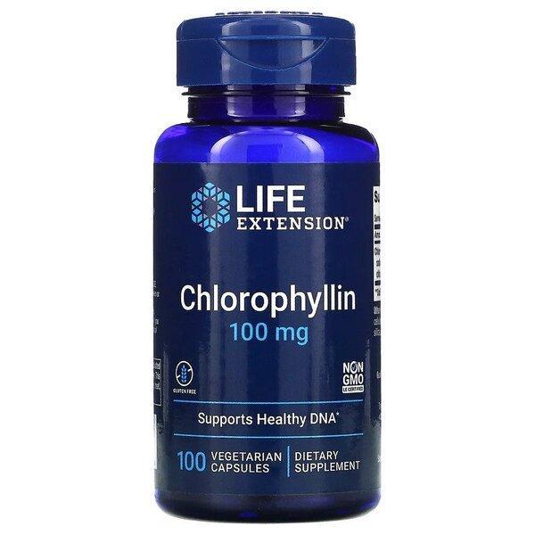 Life Extension Chlorophyllin, 100mg 100 vcaps- Lillys Pharmacy and Health Store