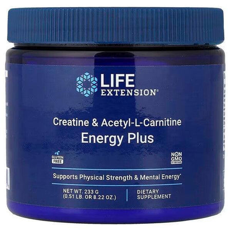 Life Extension Creatine & AcetylLCarnitine Energy Plus 233g- Lillys Pharmacy and Health Store