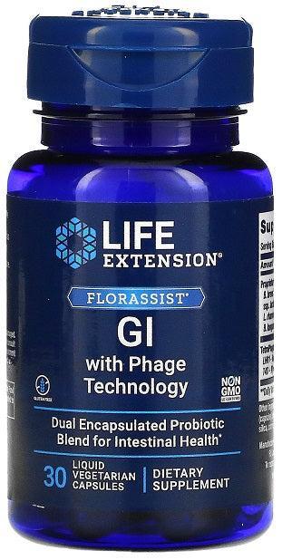Life Extension Florassist GI with Phage Technology 30 liquid vcaps- Lillys Pharmacy and Health Store