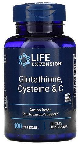 Life Extension Glutathione, Cysteine & C 100 caps- Lillys Pharmacy and Health Store