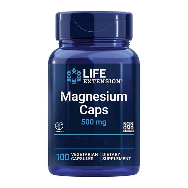 Life Extension Magnesium Caps, 500mg 100 vcaps (EAN 737870010418)- Lillys Pharmacy and Health Store