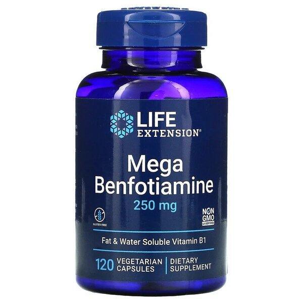 Life Extension Mega Benfotiamine, 250mg 120 vcaps- Lillys Pharmacy and Health Store