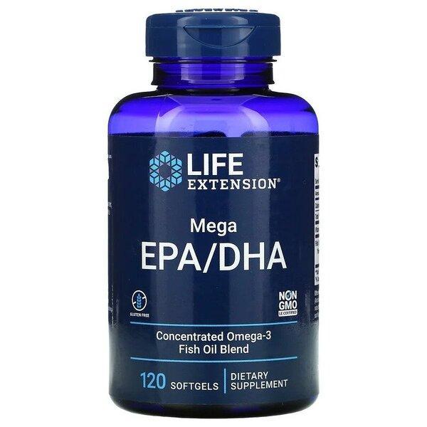 Life Extension Mega EPA/DHA 120 softgels- Lillys Pharmacy and Health Store