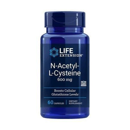 Life Extension NAcetylLCysteine, 600mg 60 caps- Lillys Pharmacy and Health Store