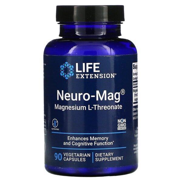Life Extension NeuroMag Magnesium LThreonate 90 vcaps- Lillys Pharmacy and Health Store