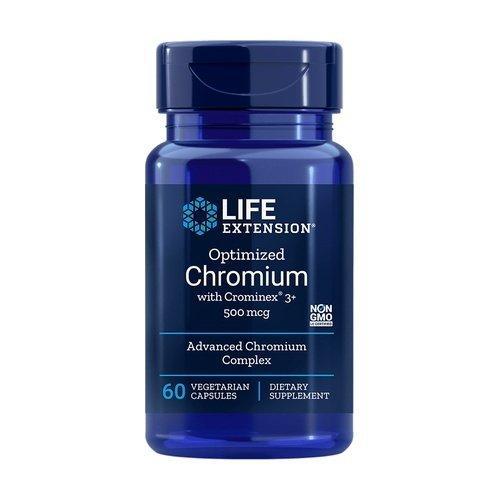 Life Extension Optimized Chromium with Crominex 3+, 500mcg 60 vcaps- Lillys Pharmacy and Health Store