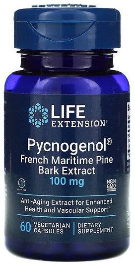 Life Extension Pycnogenol French Maritime Pine Bark Extract, 100mg 60 vcaps- Lillys Pharmacy and Health Store