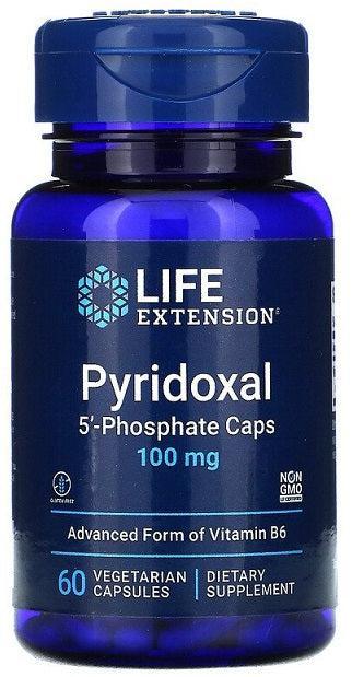 Life Extension Pyridoxal 5'Phosphate Caps, 100mg 60 vcaps- Lillys Pharmacy and Health Store