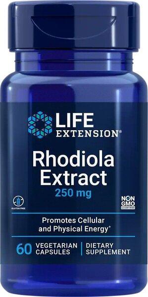 Life Extension Rhodiola Extract, 250mg 60 vcaps- Lillys Pharmacy and Health Store
