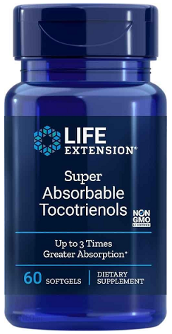 Life Extension Super Absorbable Tocotrienols 60 softgels- Lillys Pharmacy and Health Store