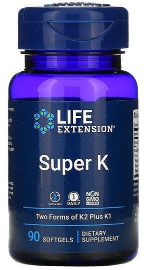 Life Extension Super K 90 softgels- Lillys Pharmacy and Health Store