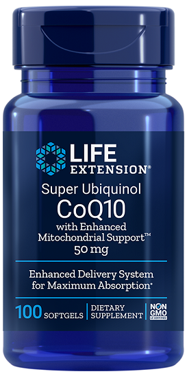 Life Extension Super Ubiquinol CoQ10 with Enhanced Mitochondrial Support, 50mg 100 softgels- Lillys Pharmacy and Health Store