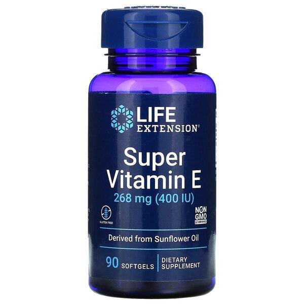 Life Extension Super Vitamin E, 268mg 90 softgels- Lillys Pharmacy and Health Store