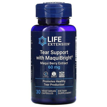 Life Extension Tear Support with MaquiBright (Maqui Berry Extract), 60mg 30 vcaps- Lillys Pharmacy and Health Store