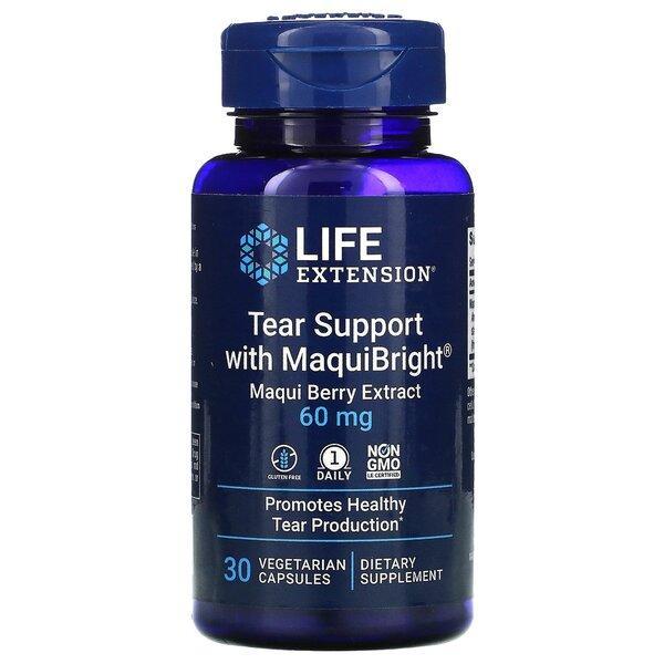 Life Extension Tear Support with MaquiBright (Maqui Berry Extract), 60mg 30 vcaps- Lillys Pharmacy and Health Store