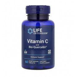 Life Extension Vitamin C and Bio Quercetin 60 vegetarian tabs- Lillys Pharmacy and Health Store