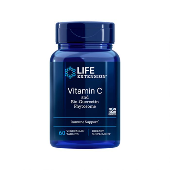 Life Extension Vitamin C and Quercetin Phytosome 60 vegetarian tabs- Lillys Pharmacy and Health Store
