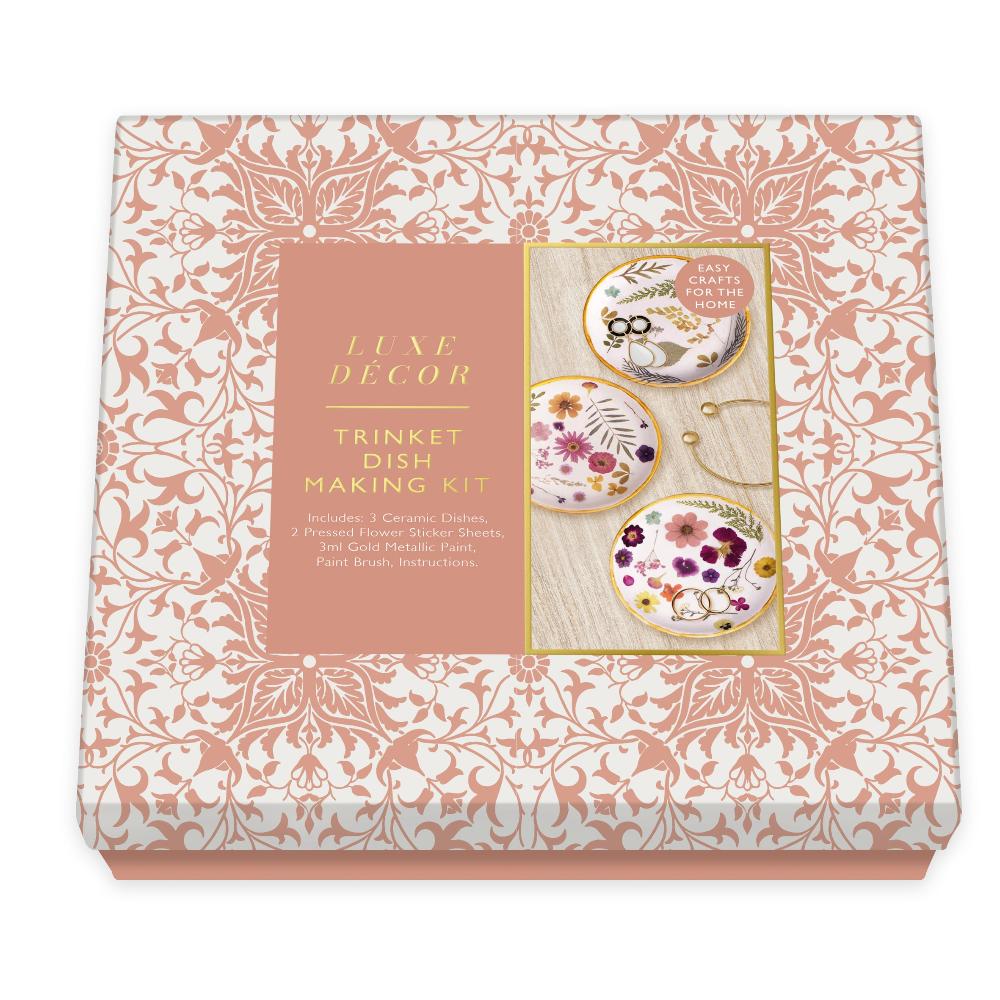 Luxe Decor Floral Ceramic Trinket Dish Making Kit- Lillys Pharmacy and Health Store