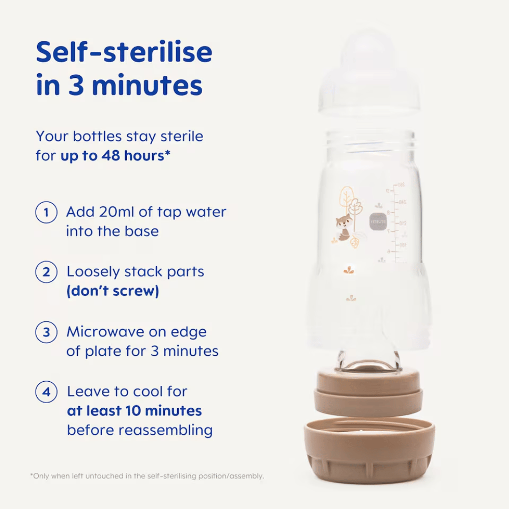 MAM Easy Start Anti-Colic Triple Pack Bottles 260ml 2+ Months- Lillys Pharmacy and Health Store