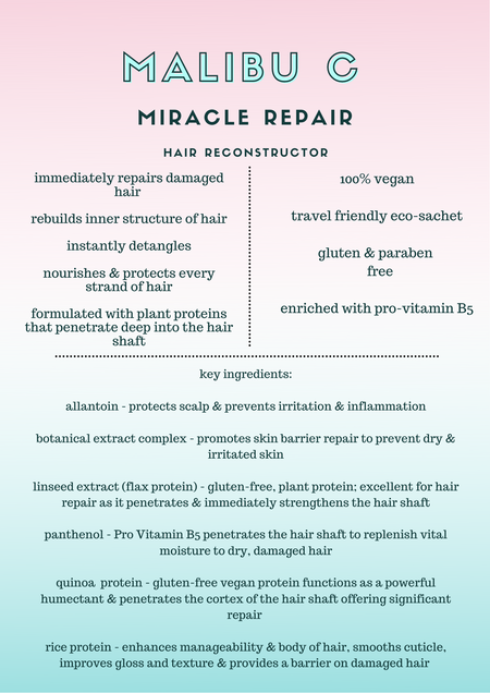 Malibu C Miracle Repair- Lillys Pharmacy and Health Store
